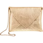 KLEOP CUIR Pochette-Enveloppe 20x14cm Or/ Pce