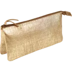 KLEOP LEDER Etui 2 c-omp. 22x11 cm Goud/ St.
