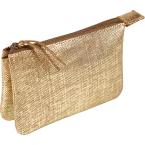 KLEOP LEDER Etui 2 c-omp. 13x9 cm Goud/ St.