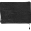 Leder platte pennenzak 23x32 zwart-/ St.