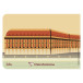 Carnet piqûre textile France 14,8x10,5 cm 48 pages uni visuel Bordeaux papier ivoire/ Pce