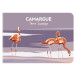 Carnet piqûre textile France 14,8x10,5 cm 48 pages uni visuels assortis papier ivoire/ Pce