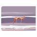 Carnet piqûre textile France 14,8x10,5 cm 48 pages uni visuels assortis papier ivoire/ Pce