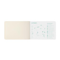 Carnet piqûre textile France 14,8x10,5 cm 48 pages uni visuels assortis papier ivoire/ Pce