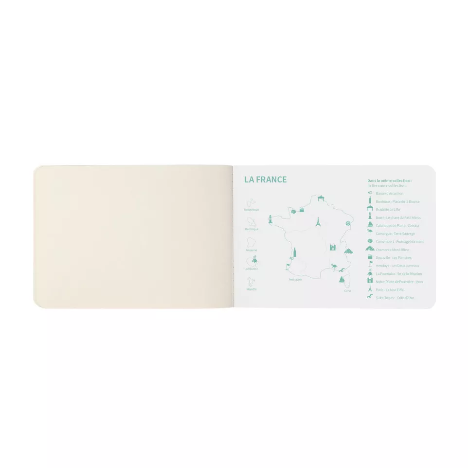 Carnet piqûre textile France...