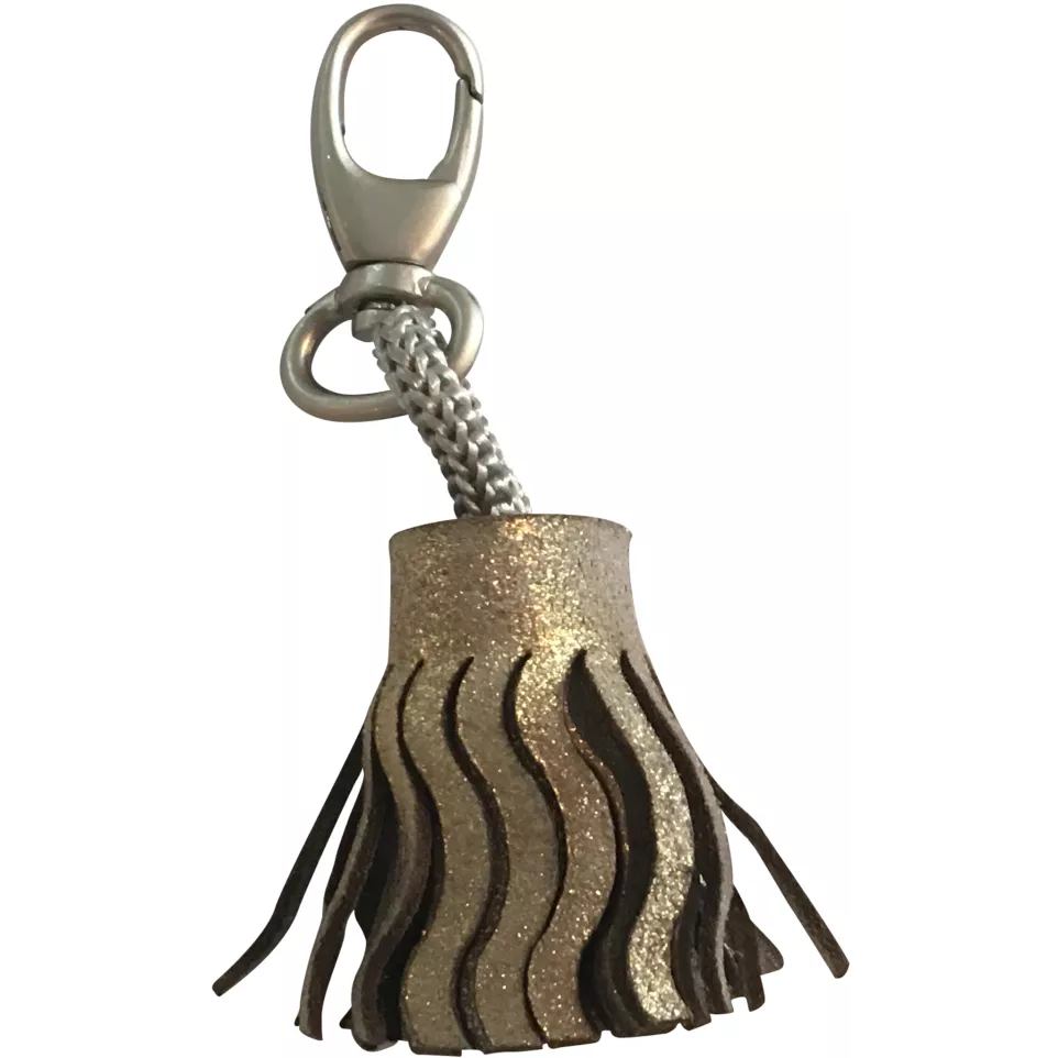 CUIRISÉ Porte clés PLUME Or-/ Pc.