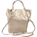 PLUME Tas iris suede 16x9x23 Goud-/ St.