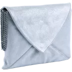 PLUME Pochette Enveloppe en Daim irisé 20x14cm/ Pce