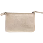 PLUME Poch 2comp Daim irisé 13x9 Or-/ Pc.