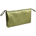 Cuirisé grote etui,2-vakken,22x11 Groen/ St.