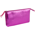 Cuirisé grote etui,2-vakken,22x11 Framb./ St.