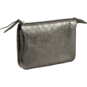 Cuirisé kleine etui,-2vakken,13x9 Grafiet/ St.