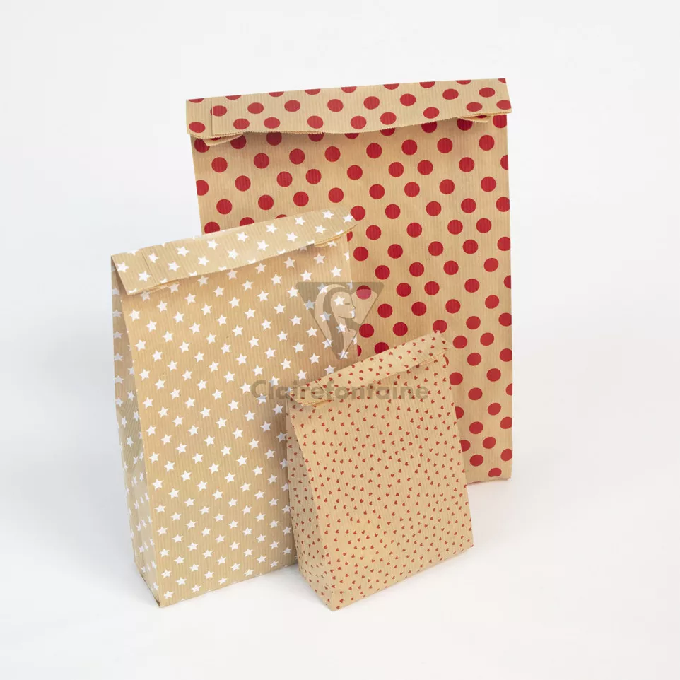 Sach. x50 poch. kraft,15x31+6cm,...