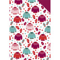 Pk 40 bl decoratief-karton 25x35cm -Xmas/ St.