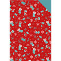 Pk 40 bl decoratief-karton 25x35cm -Xmas/ St.