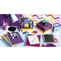 Linicolor, Wirebound notebook 11x17cm 50 sheets sq.5x5 ass/ Pc.