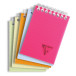 Linicolor, wirebound A7 pad, 80sheet 160g micro-perforated Lined, FRESH assortment/ Pc.