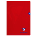 Cahier piqué Mimesys A4 48 pages petits carreaux couverture polypropylène Couleur aléatoire/ Pce