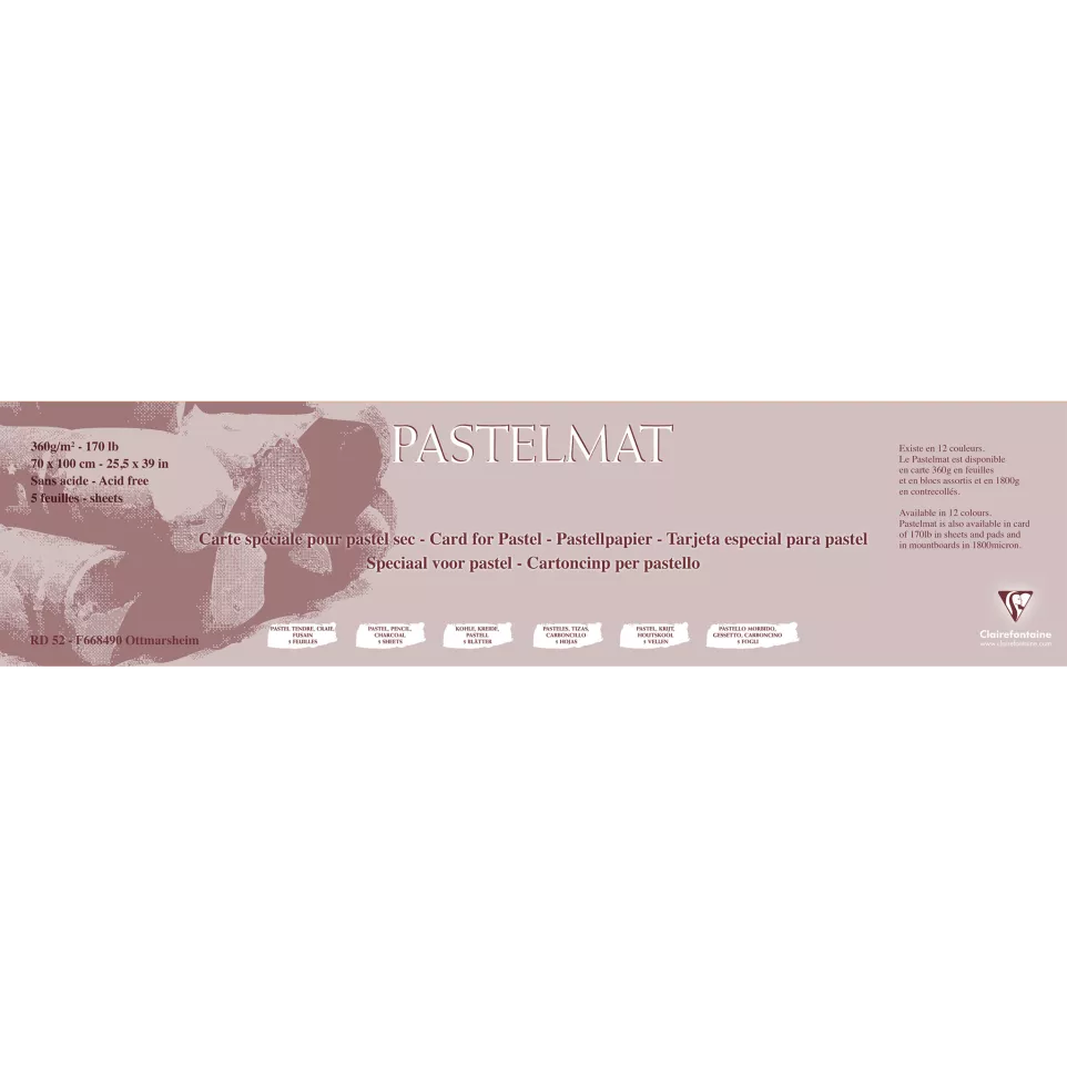 Pastelmat paquet 5F 70x100cm 360g/ Pce