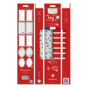 Pack 2TR+bolduc,5x0,35m,pap.aff,rge/bleu/ Pce