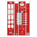 Pak 2rol+lint,5x0,35-m,aff.pap,rood/blauw/ St.