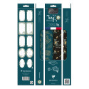 Pack 2TR+bolduc,5x0,35m,kraft,noir/bleu/ Pce