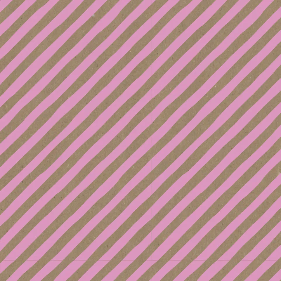 Kraft 70g rol 50x0,70m Roze strepen-/...