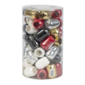 Mini-tube 60 bolducs 10mx7mm Noël chic/ Pce