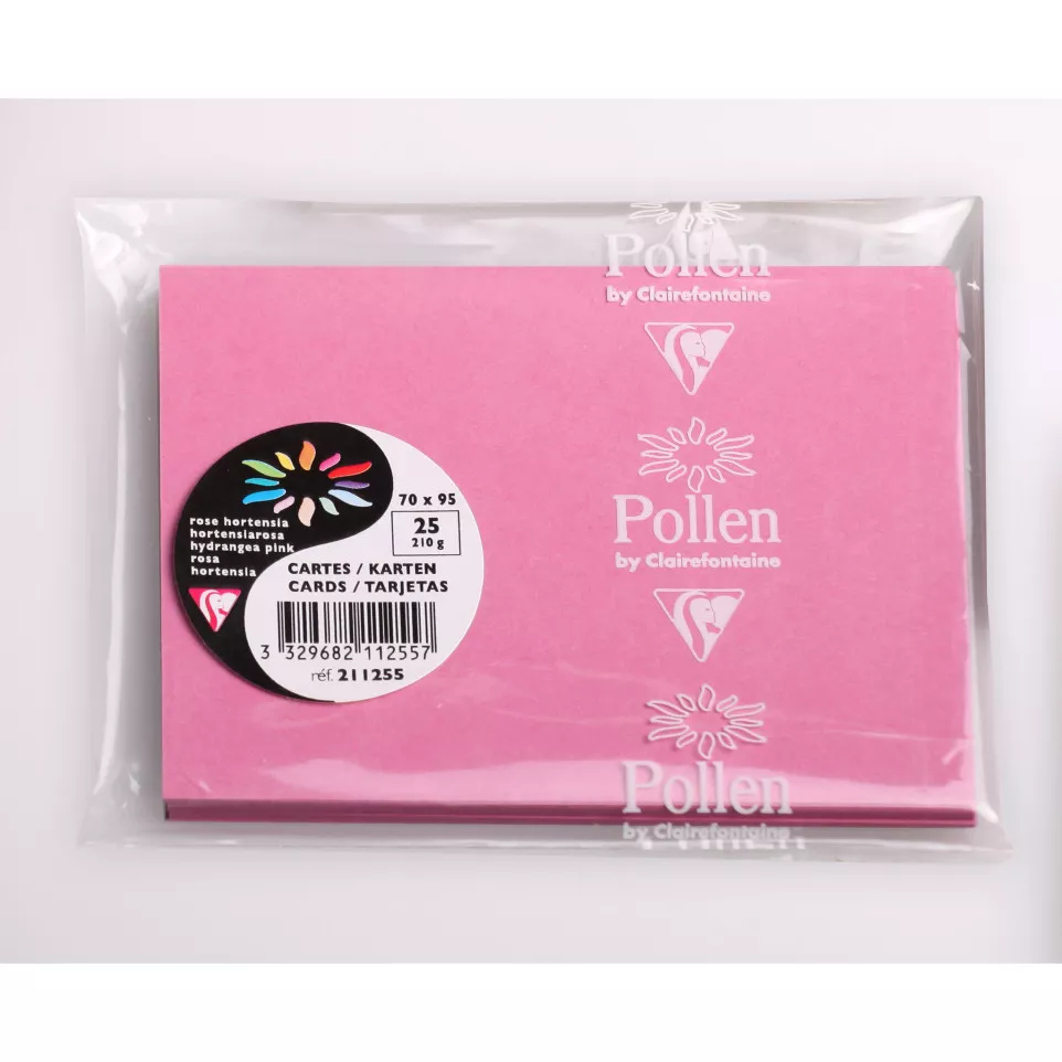 Paquet de 25 cartes simples Pollen...
