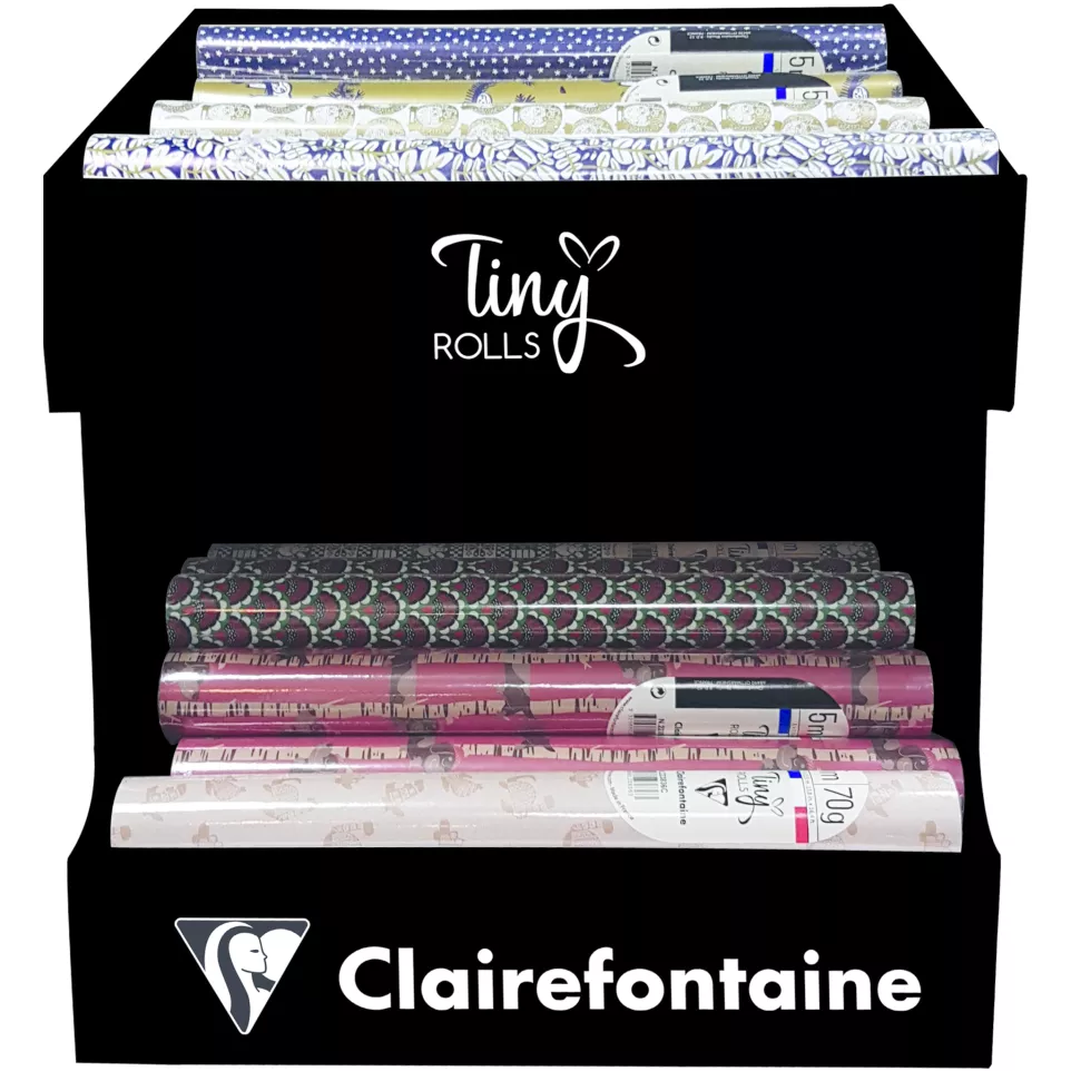 Cardboard display, T-iny rolls, 40...