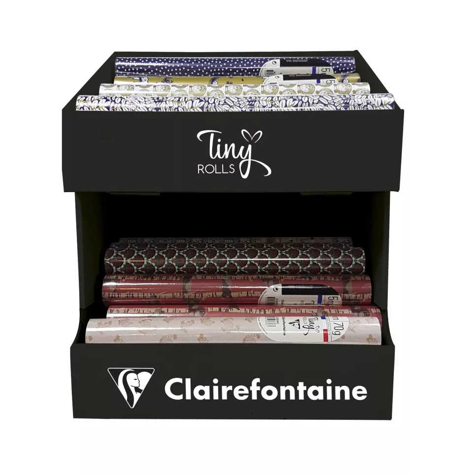Cardboard display, T-iny rolls, 40...