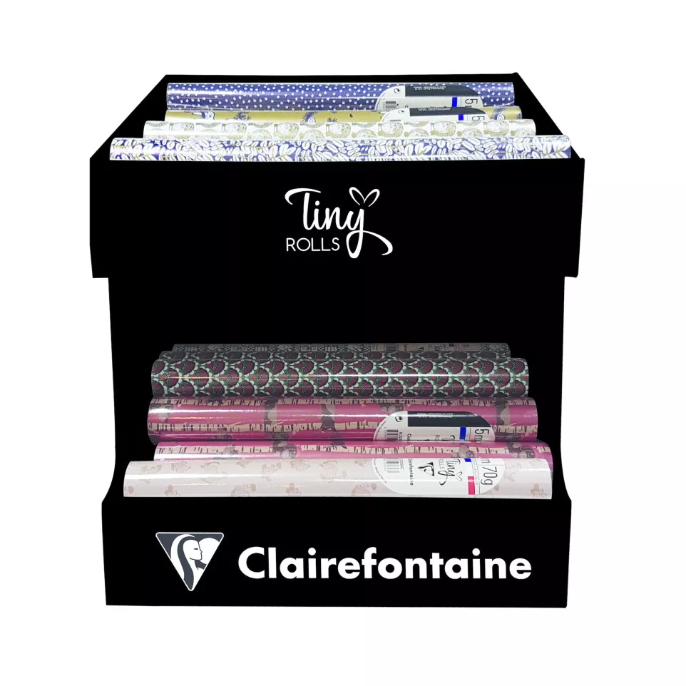 Cardboard display, T-iny rolls, 40...