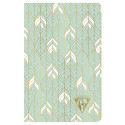 Carnet piqûre textile Neo Deco Collection Printemps-Été 9x14cm 96 pages ligné motifs assortis papier ivoire 90g/ Pce