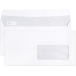 Boite de 500 Enveloppes Blanches DL-110x220mm - Auto-Adhésives - 90g/m2 - Fenêtre Papier Cristal 45x100 (position 20/20)/ Pce