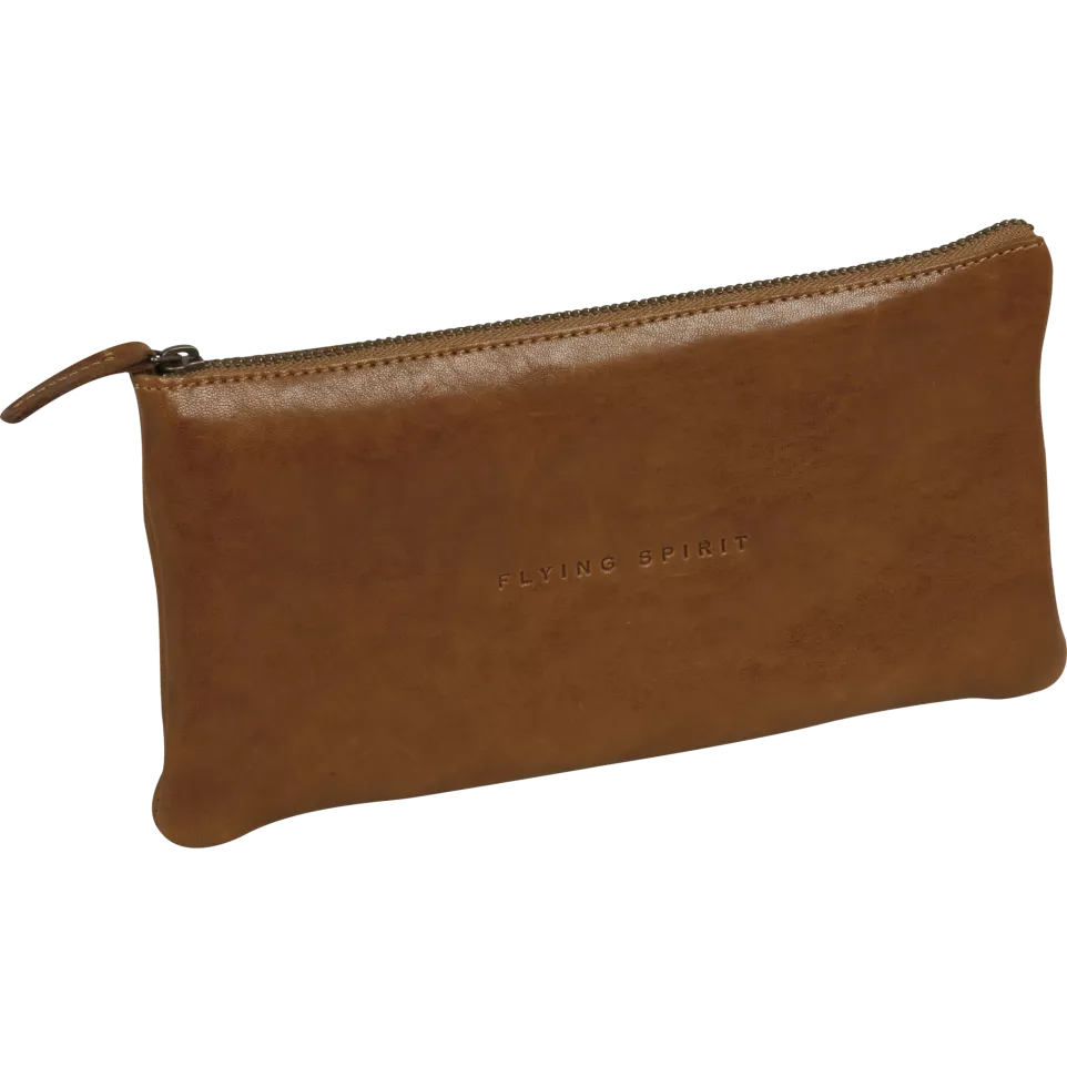 Flying S. Penzk cognac leder - plat-/...