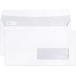 Boite de 500 Enveloppes Blanches DL-110x220mm - Auto-Adhésives - 80g/m2 - Fenêtre Papier Cristal 35x100 (position 20/20)/ Pce