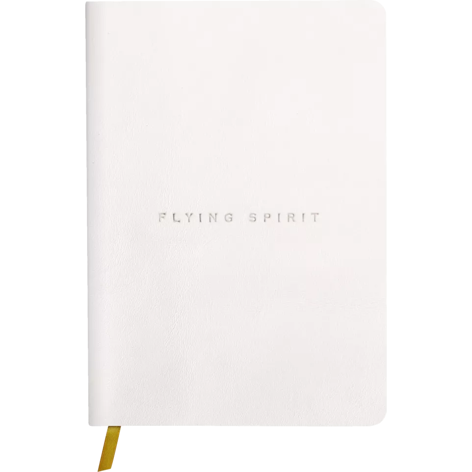Flying S. Notebk wit- leder A5 90bl...