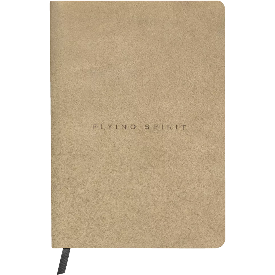 Flying S. Notebk bei-ge leder A5 90bl...
