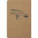 Flying Spir. notabk-48bl 11x17cm bruin/ St.