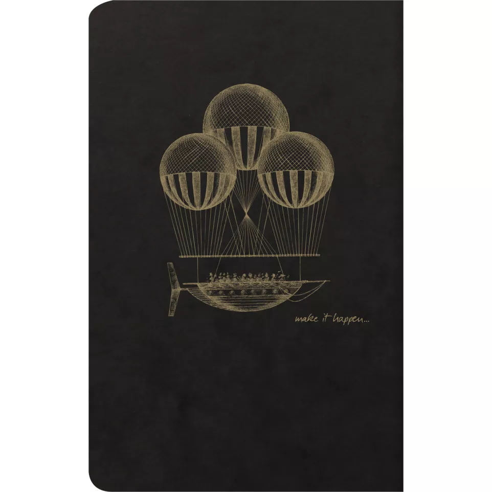 FLYING SPIRIT BLACK NOTEBK 11X17 48SH...