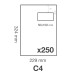 Env.Venster Adh.120g- 229x324 P50/20 bulk/ St.