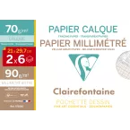 12bl Kalkpap.70g + 6-bl Millimeterpap.A4/ St.