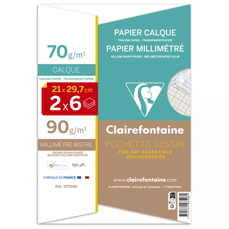 12bl Kalkpap.70g + 6-bl...