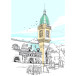 COLORIAGE, Carnet de 48 pages 120g/m2 au format 21x29,7cm - Villes/ Pce