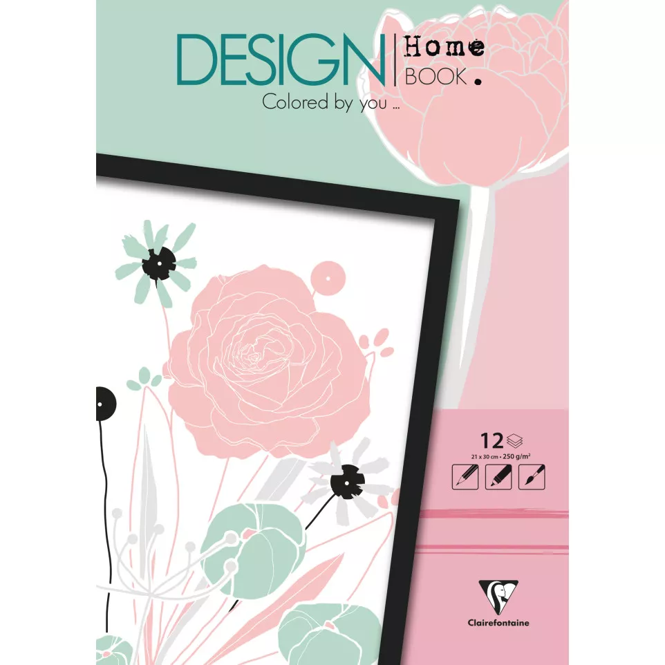Design Home Book 21x30cm Bloemen-/ St.