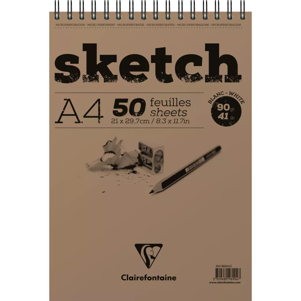 Sketch spiraal 50bl 90g A4-/ St.