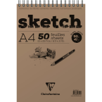 Sketch bloc spiralé 50F A4...