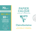 Papier Calque pochette 10F A3 70g/ Pce