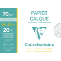 Papier Calque pochette 20F 24x32cm 70/75g/ Pce