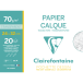 Papier Calque pochette 20F 24x32cm 70/75g/ Pce